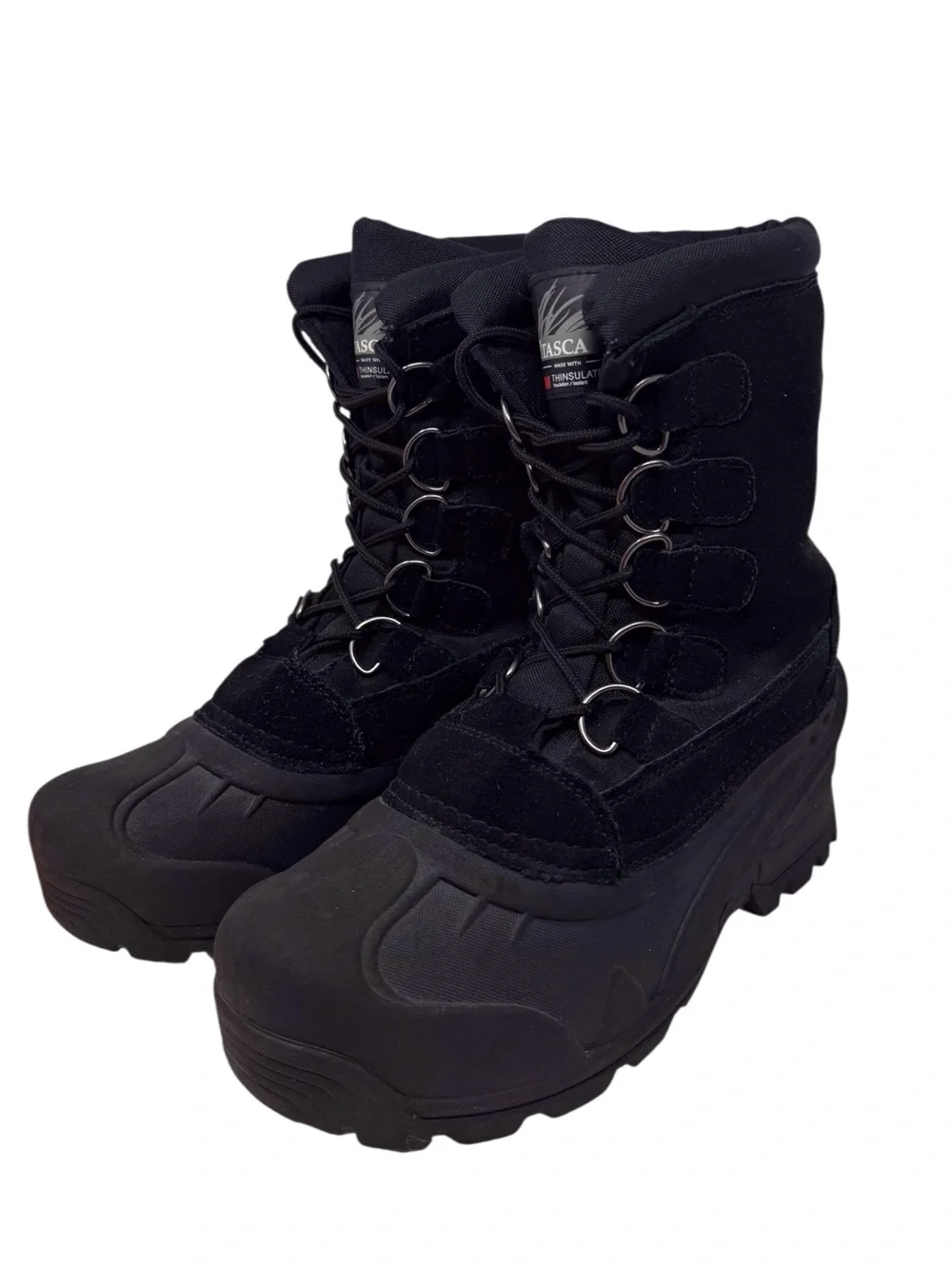Itasca Cedar II Black leather winter snow boots 6542845 men’s size 7 EUC